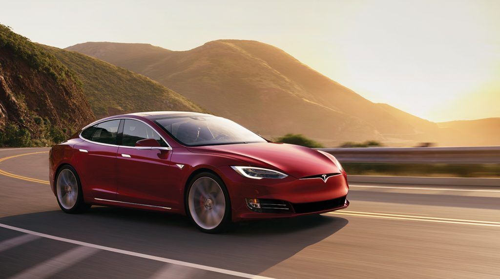 Red-sunset-Tesla-Model-S