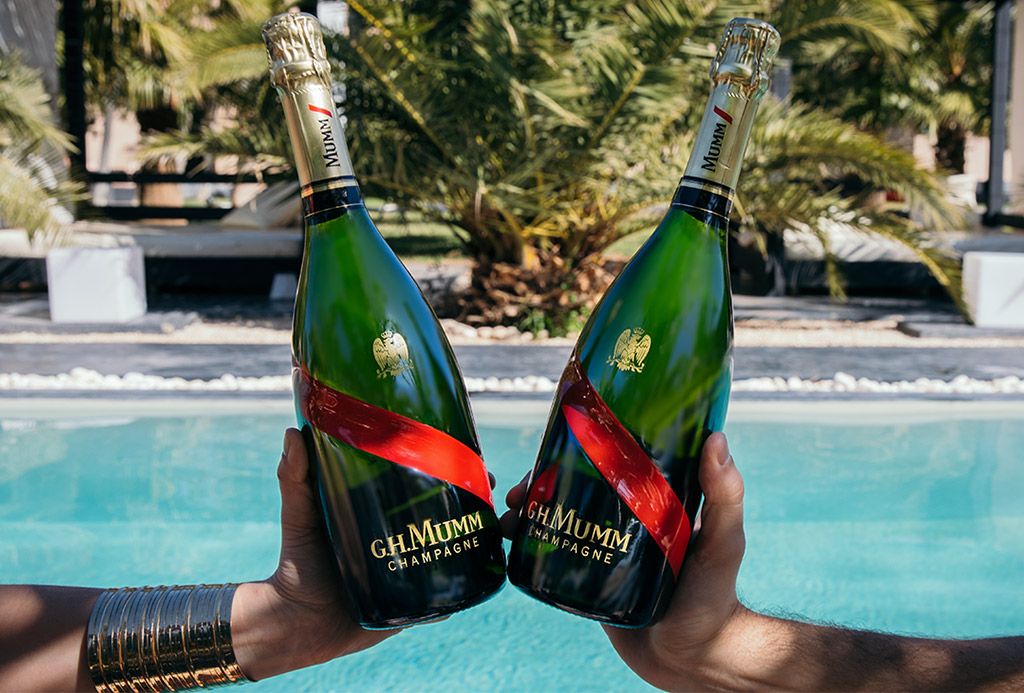 Champagne Mumm grand Cordon bottles MarrakechTW
