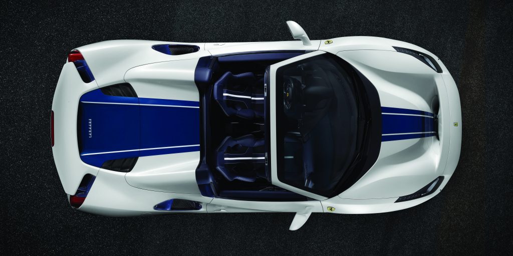 6_Ferrari Pista Spider plan view