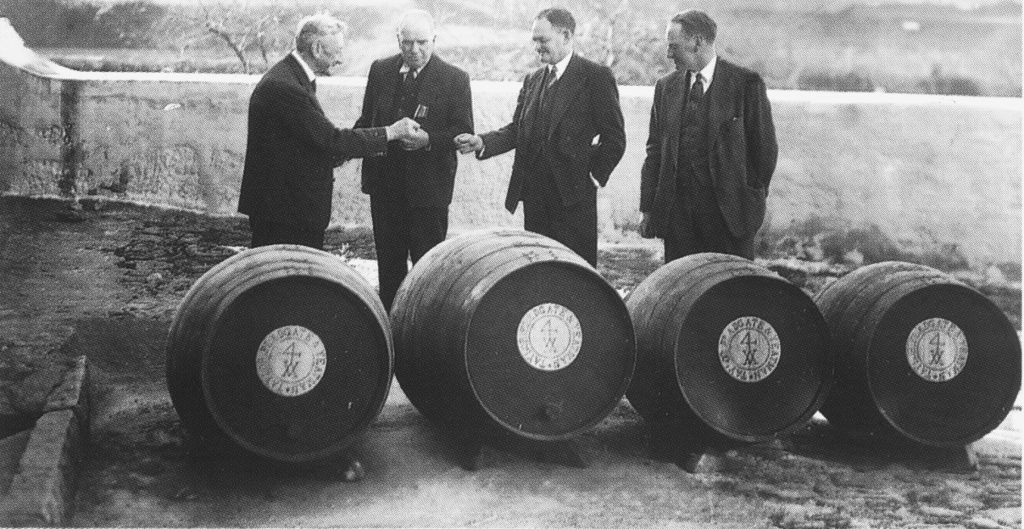 Taylor's Historic Photo - Frank, Stanley & Dick Yeatman + vineyard manager